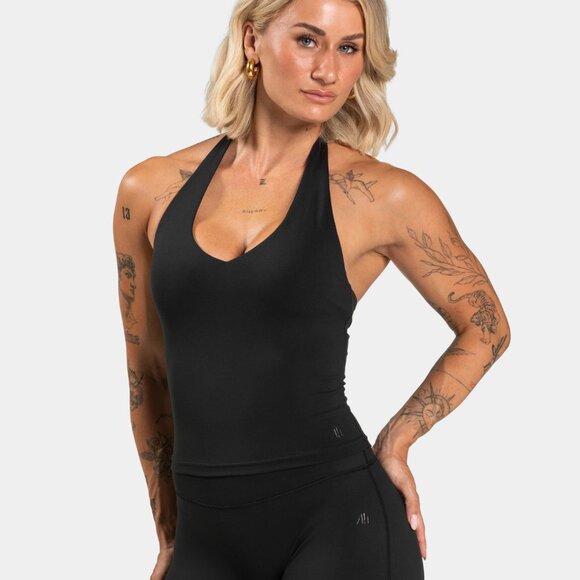 Teveo Luxmotion Halterneck Top ‘Black’ - Picture 4 of 5